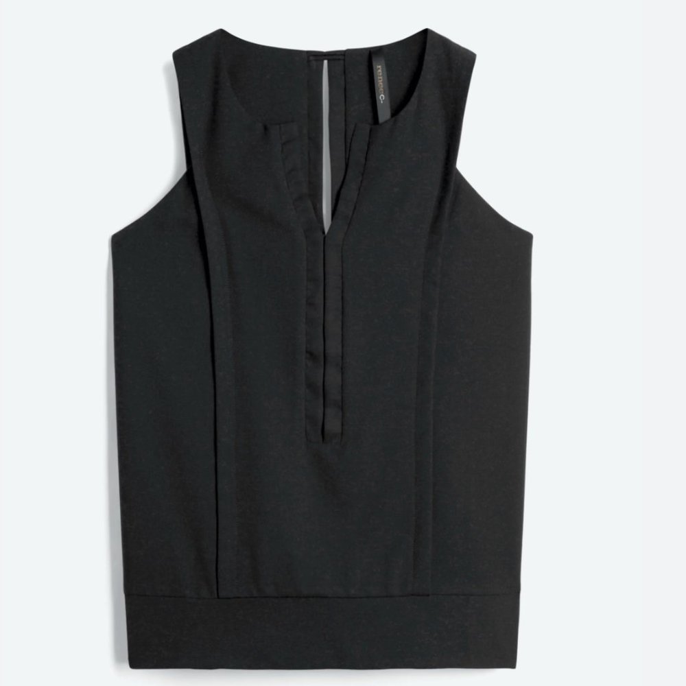 RENEE C Sulenski Split Neck Blouse